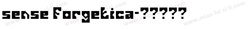 sense forgetica字体转换
